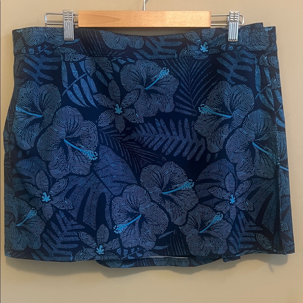 Floral Blue Women's Skirt